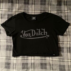 Von Dutch Black Crop Top